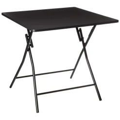 Table Pliante 80 X 80 Cm Noir