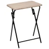 Table pliante effet bois