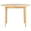 Table repas 110cm avec allonge chêne naturel