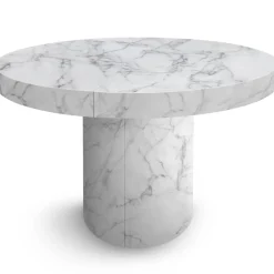 Table ronde extensible Suzie Effet Marbre