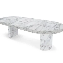 Table ronde extensible Suzie Effet Marbre