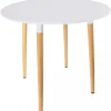 Table Scandinave Ronde Blanche LIBELLULE