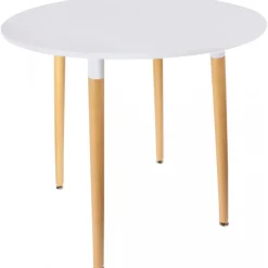 Table Scandinave Ronde Blanche LIBELLULE