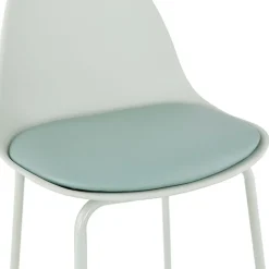 Tabouret de bar 'COOKIE' vert clair style industriel
