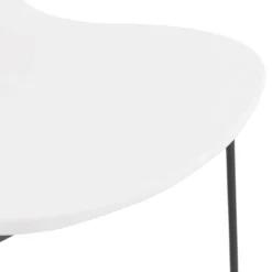 Tabouret de bar design 'BERLIN' blanc empilable style industriel