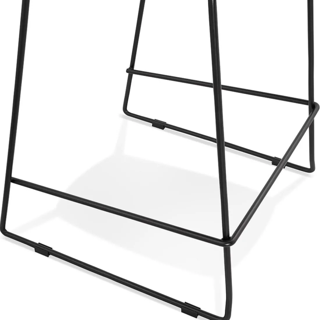 Tabouret de bar design 'BERLIN' blanc empilable style industriel