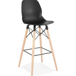 Tabouret de bar design 'COSMIK' noir style scandinave