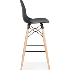 Tabouret de bar design 'COSMIK' noir style scandinave