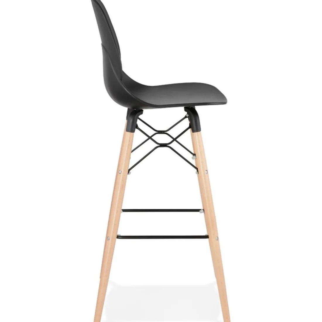 Tabouret de bar design 'COSMIK' noir style scandinave