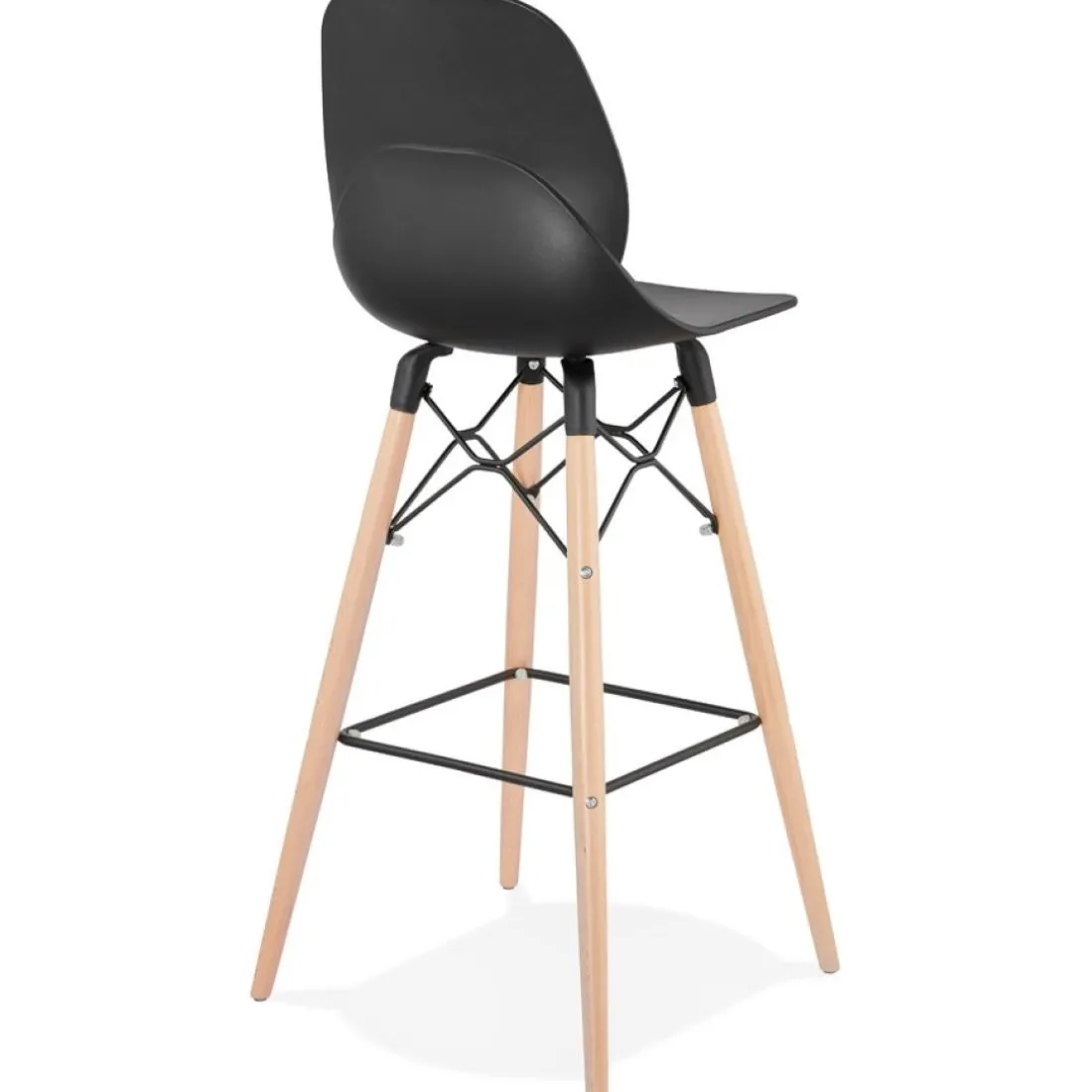 Tabouret de bar design 'COSMIK' noir style scandinave