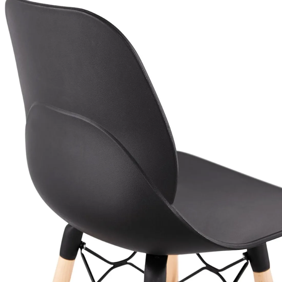 Tabouret de bar design 'COSMIK' noir style scandinave