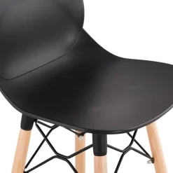 Tabouret de bar design 'COSMIK' noir style scandinave