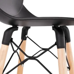 Tabouret de bar design 'COSMIK' noir style scandinave