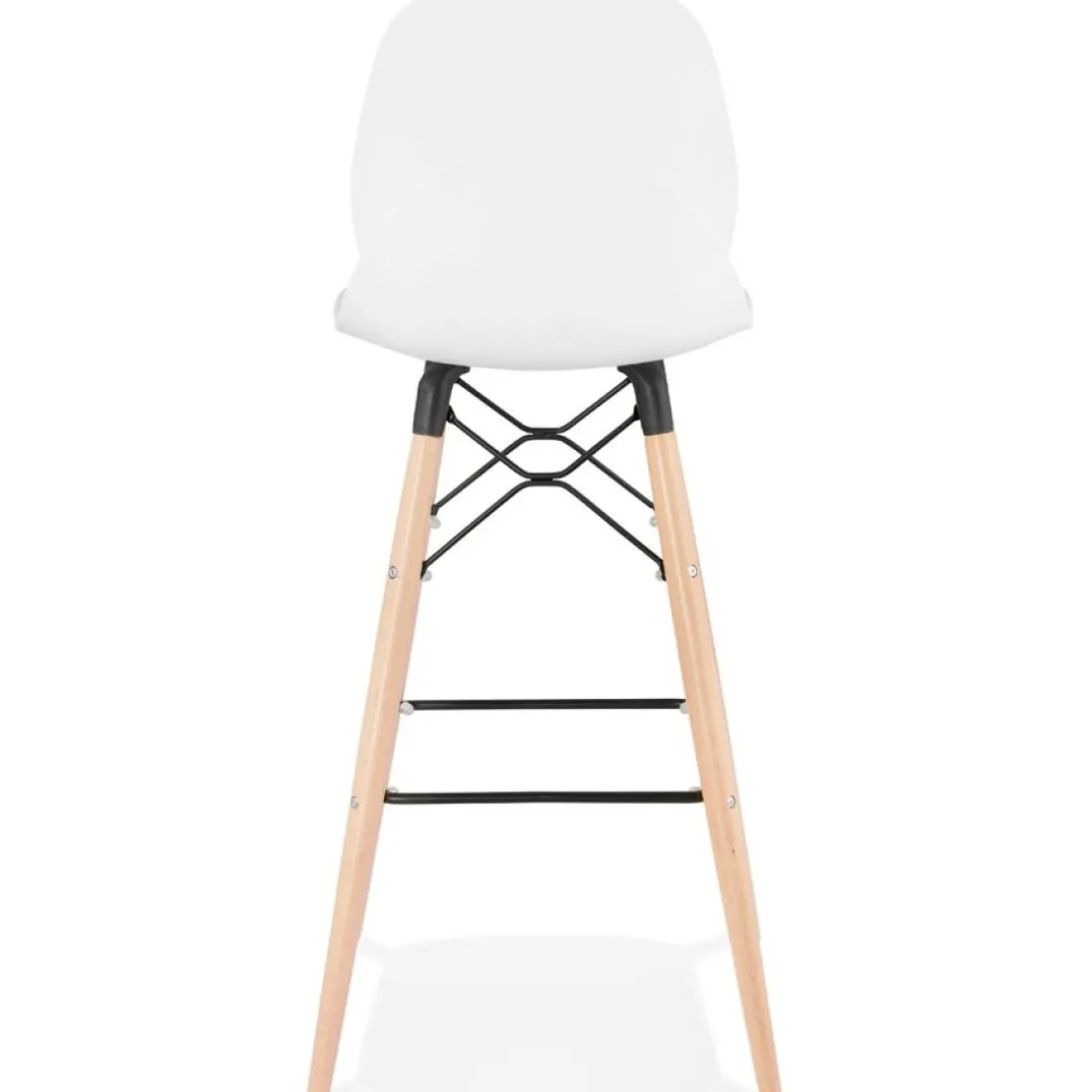 Tabouret de bar design 'COSMIK' blanc style scandinave