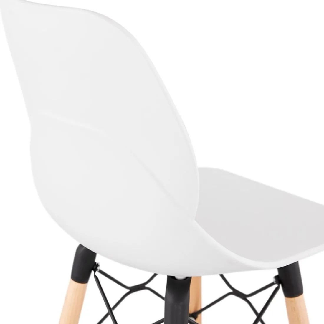 Tabouret de bar design 'COSMIK' blanc style scandinave