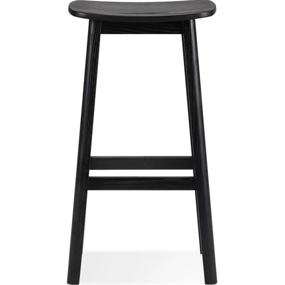 Tabouret de bar design 'DUMAS' en bois noir
