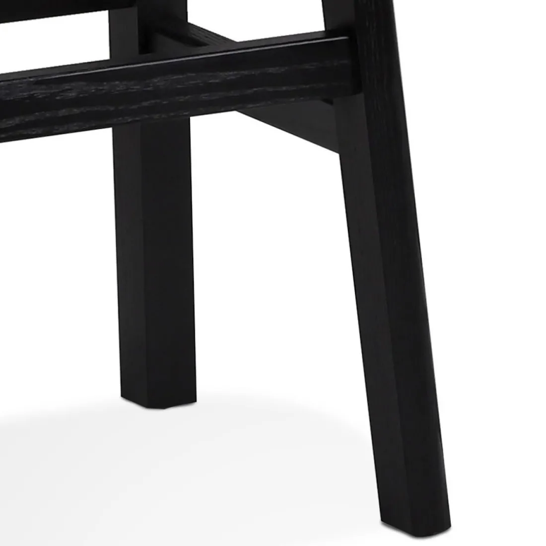Tabouret de bar design 'DUMAS' en bois noir