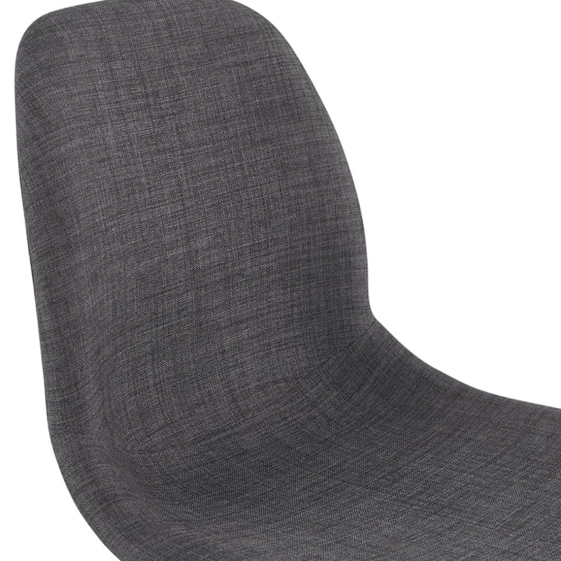 Tabouret de bar design 'GALACTIK' en tissu gris foncé style scandinave