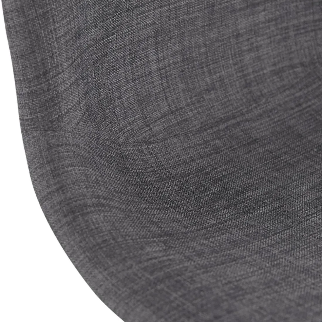 Tabouret de bar design 'GALACTIK' en tissu gris foncé style scandinave
