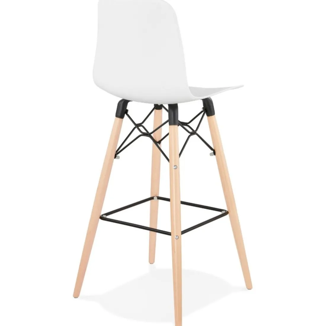 Tabouret de bar design 'MOZAIK' blanc style scandinave