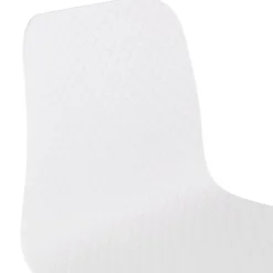 Tabouret de bar design 'MOZAIK' blanc style scandinave
