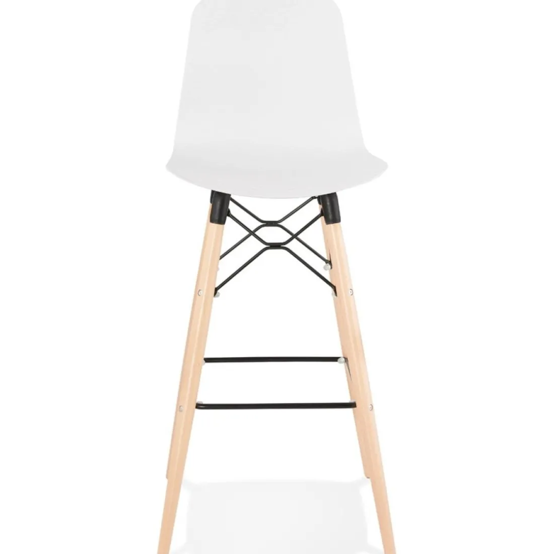 Tabouret de bar design 'MOZAIK' blanc style scandinave