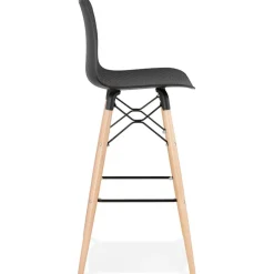 Tabouret de bar design 'MOZAIK' noir style scandinave