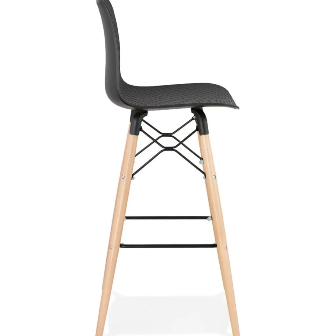 Tabouret de bar design 'MOZAIK' noir style scandinave