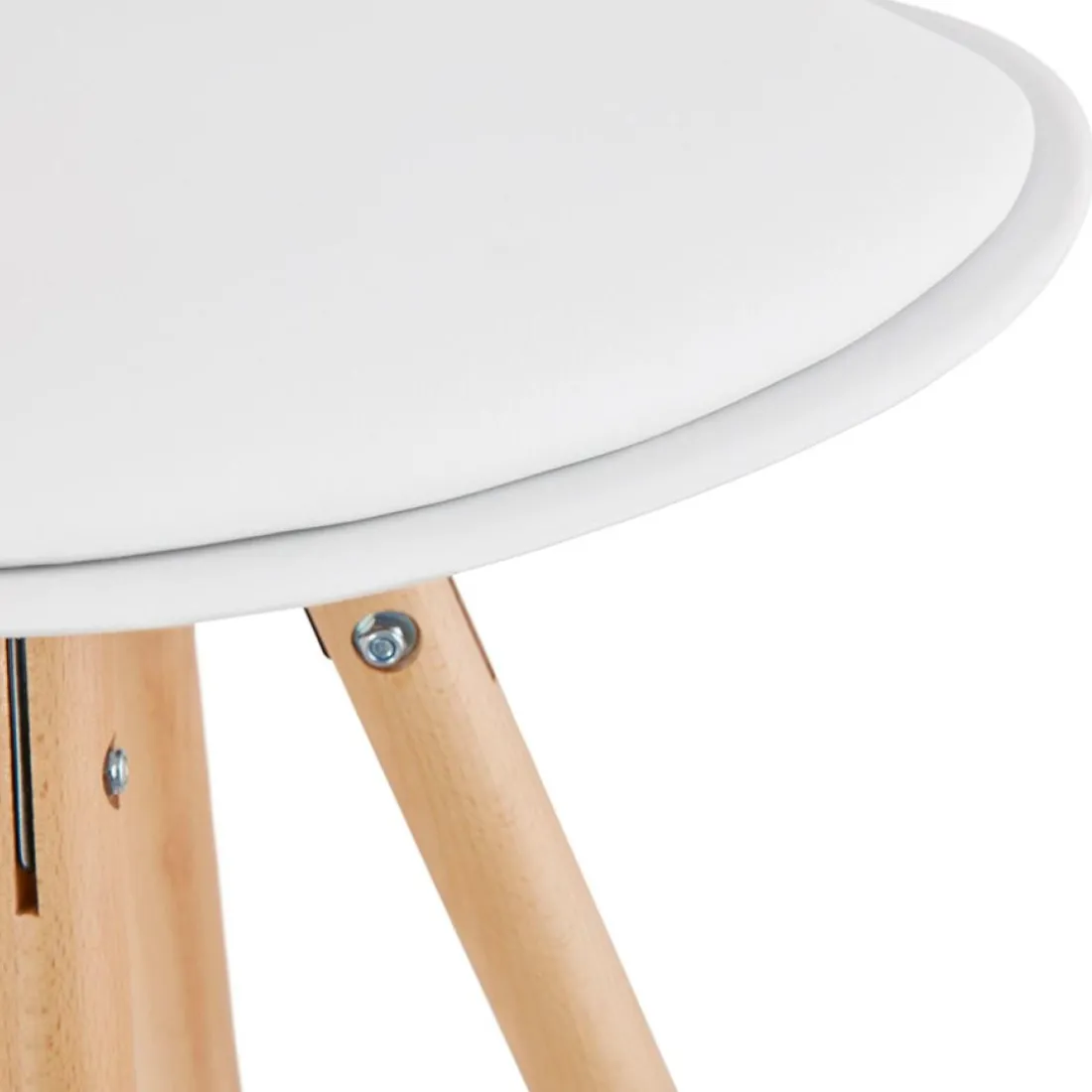 Tabouret de bar design 'TATAMI' blanc