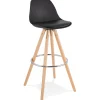 Tabouret de bar design 'TATAMI' noir
