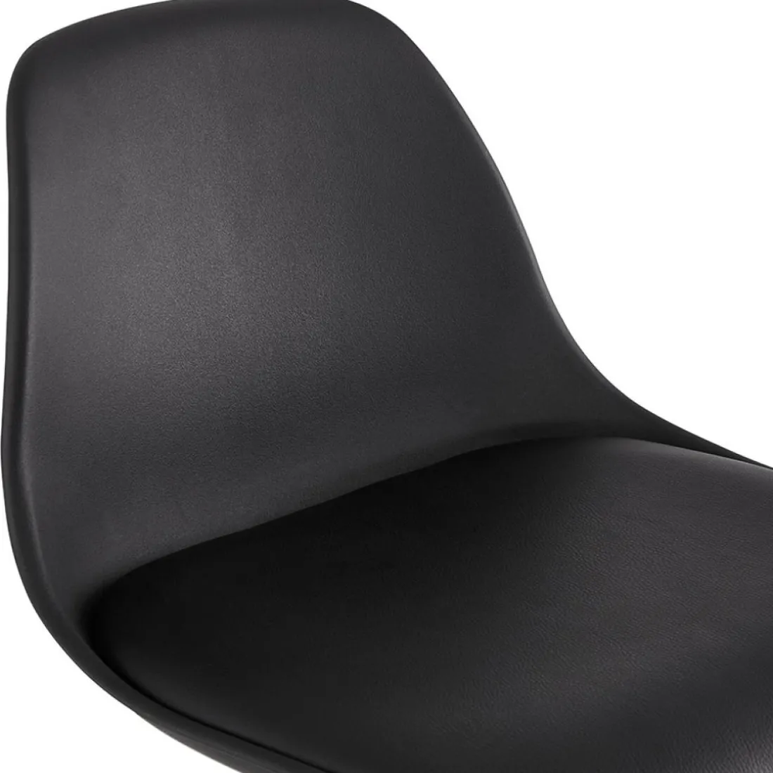 Tabouret de bar design 'TATAMI' noir