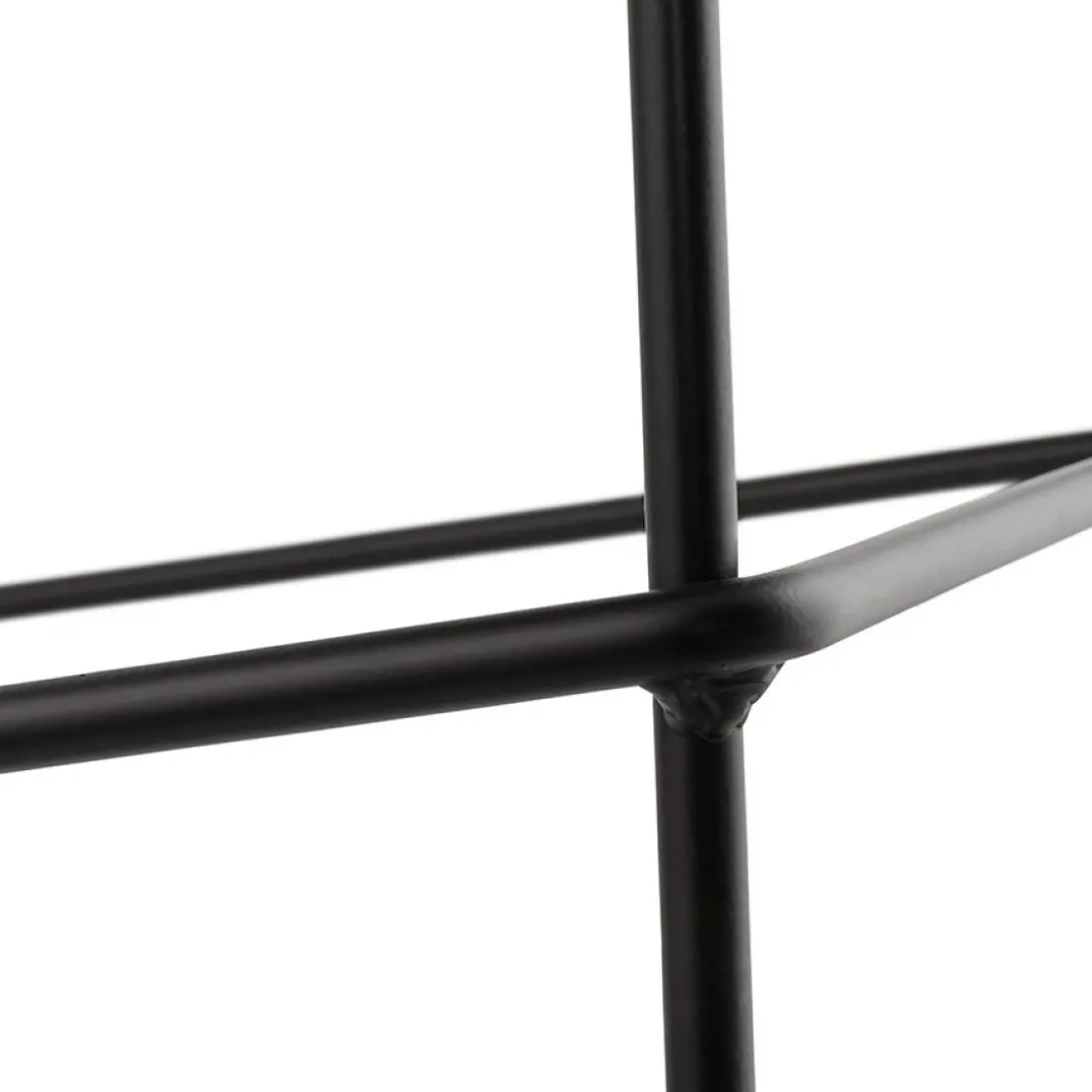 Tabouret de bar 'EKTOR' gris clair en tissu empilable