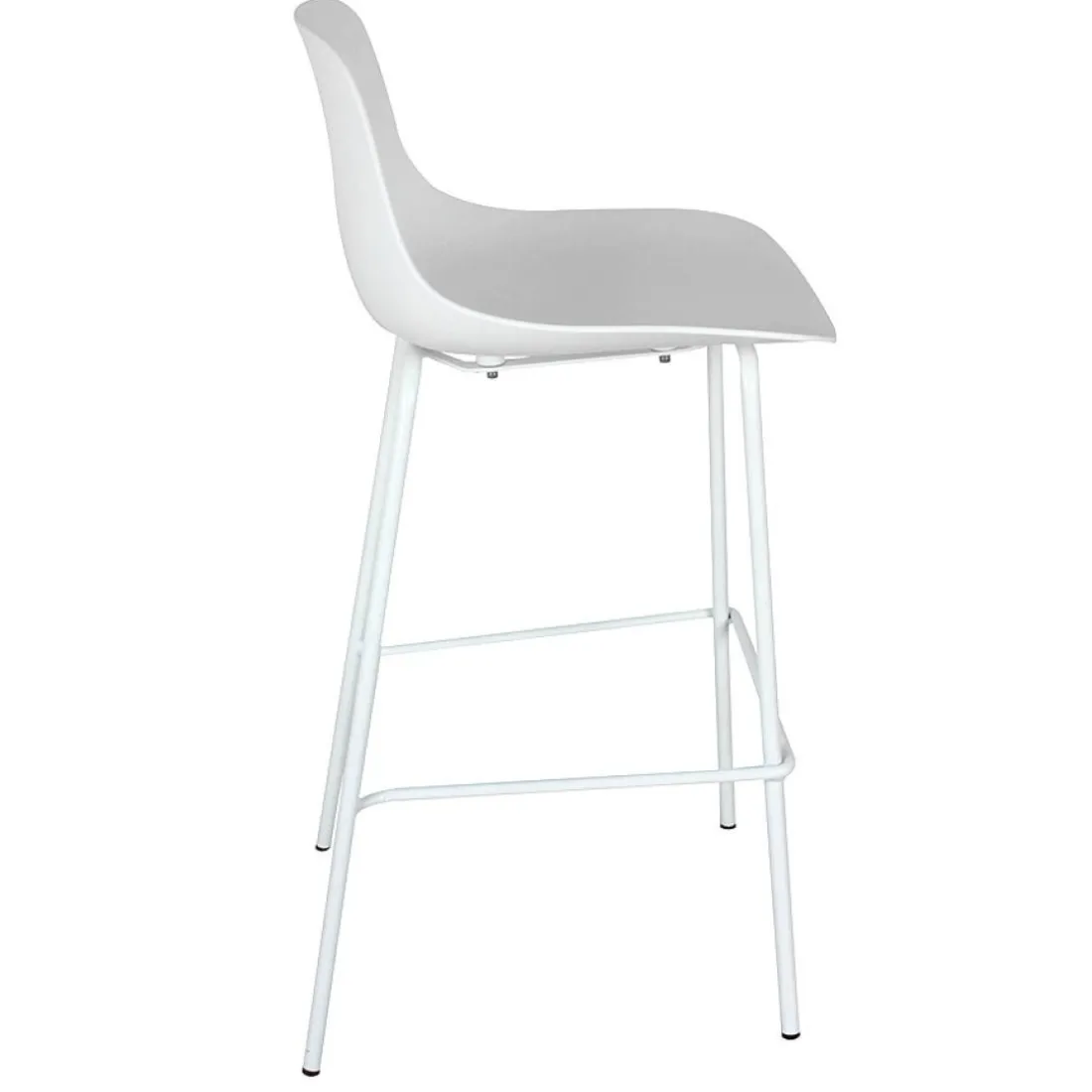 Tabouret de bar 'GRANO' blanc intérieur et extérieur