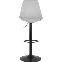 Tabouret réglable 'TUTO' gris et pied noir