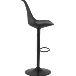 Tabouret réglable 'TUTO' noir