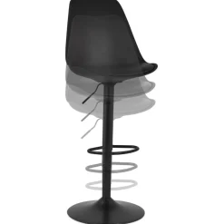 Tabouret réglable 'TUTO' noir