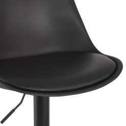 Tabouret réglable 'TUTO' noir