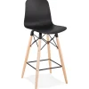 Tabouret snack mi-hauteur 'MOZAIK MINI' noir style scandinave