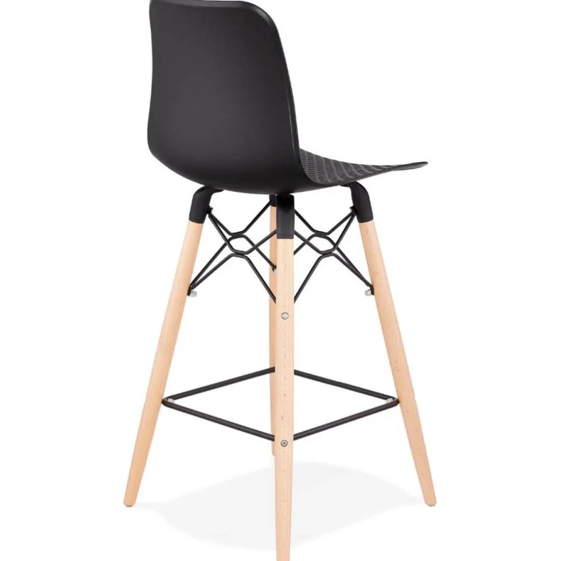 Tabouret snack mi-hauteur 'MOZAIK MINI' noir style scandinave