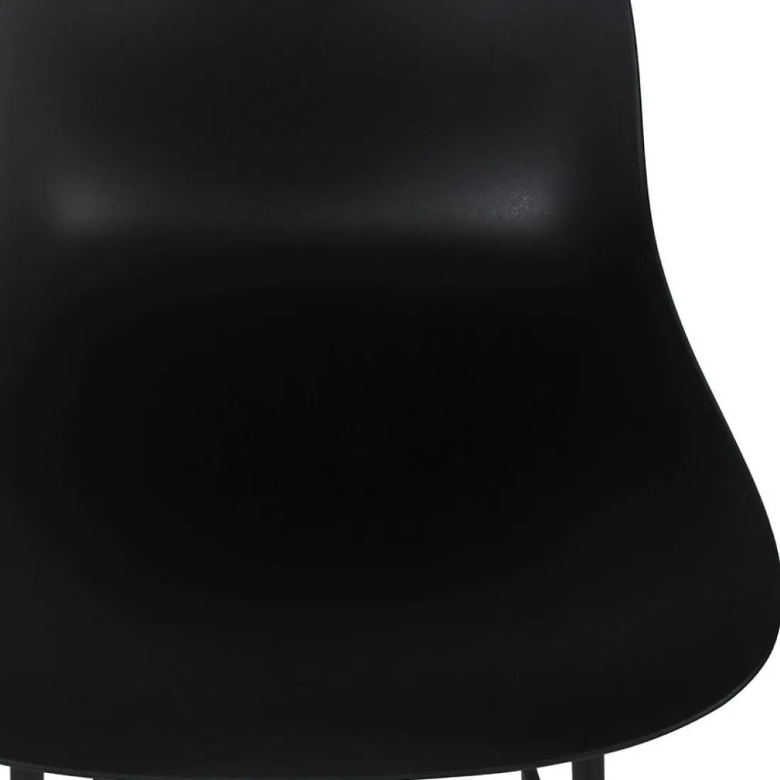 Tabouret snack mi-hauteur 'GRANO MINI' noir intérieur et extérieur