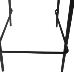 Tabouret snack mi-hauteur 'GRANO MINI' noir intérieur et extérieur