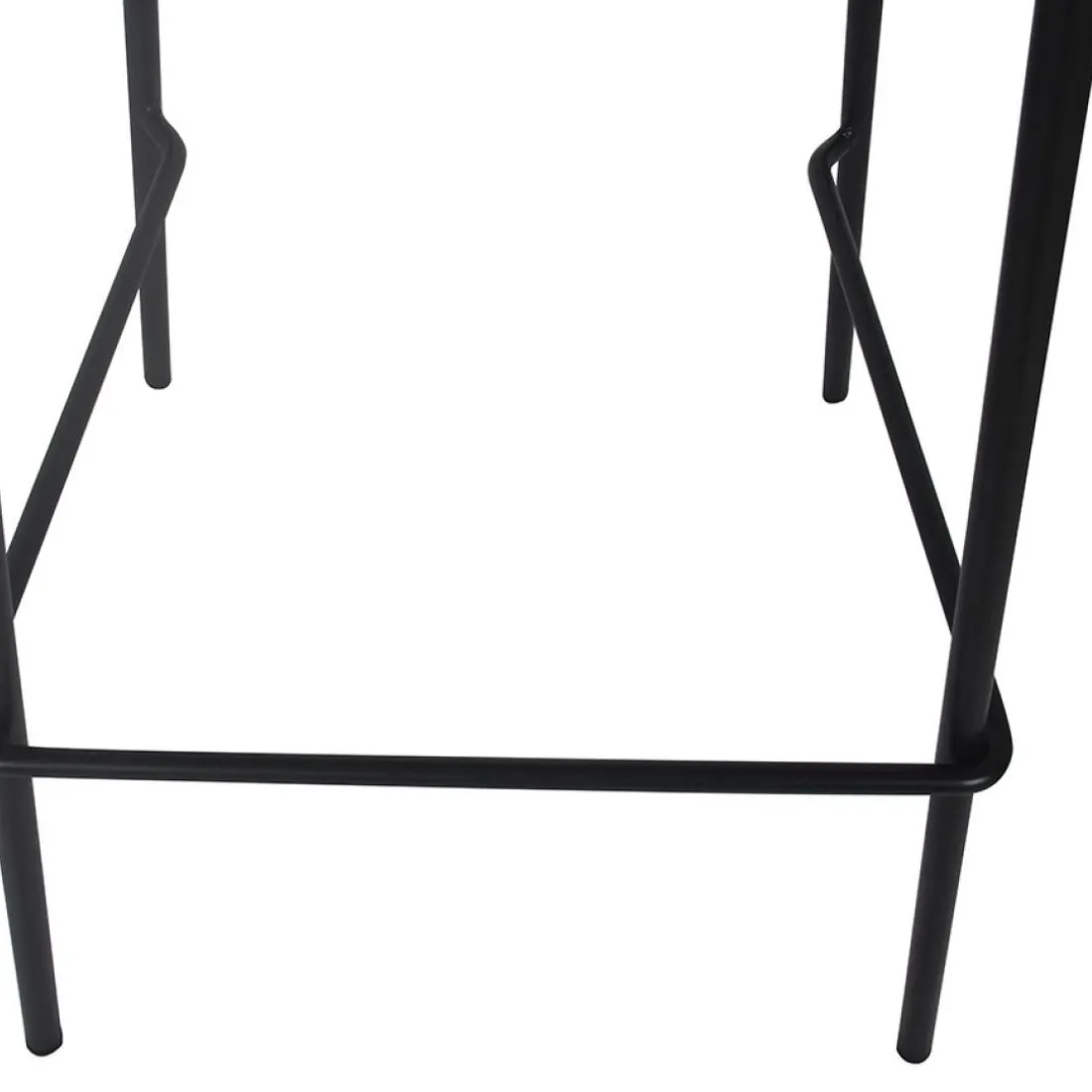 Tabouret snack mi-hauteur 'GRANO MINI' noir intérieur et extérieur