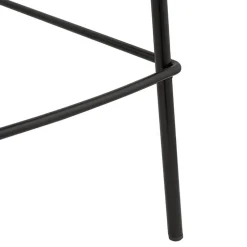 Tabouret snack mi-hauteur 'LARISSA MINI' en velours gris
