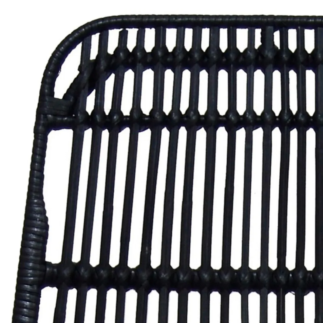 Tabouret snack mi-hauteur 'BOCADIA MINI' en rotin noir