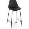 Tabouret snack mi-hauteur 'COOKIE MINI' noir style industriel