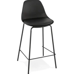 Tabouret snack mi-hauteur 'COOKIE MINI' noir style industriel