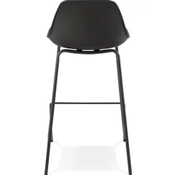 Tabouret snack mi-hauteur 'COOKIE MINI' noir style industriel