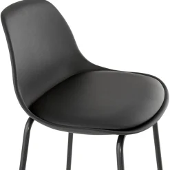 Tabouret snack mi-hauteur 'COOKIE MINI' noir style industriel