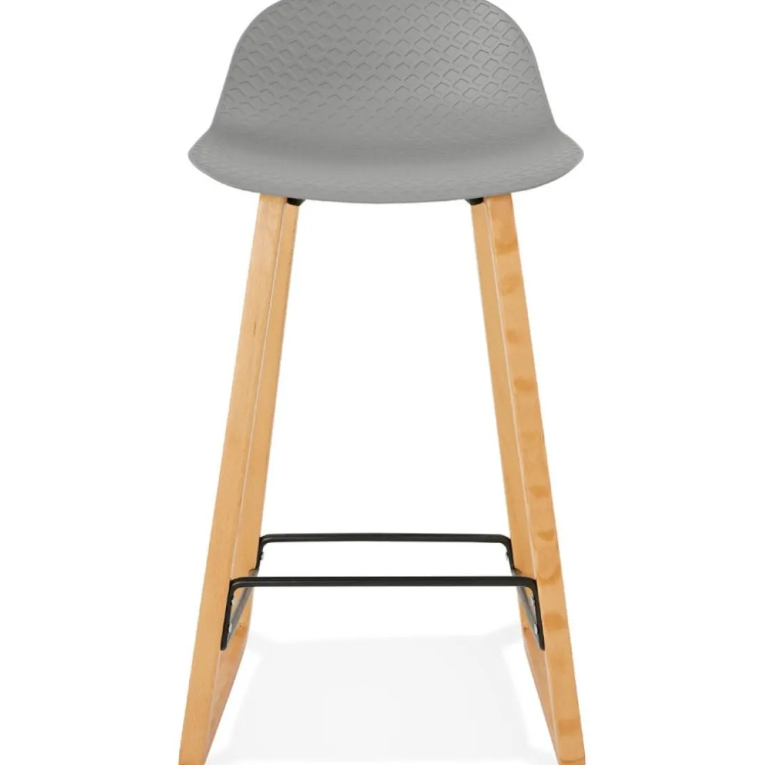 Tabouret snack mi-hauteur 'MAKI MINI' gris style scandinave