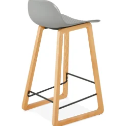 Tabouret snack mi-hauteur 'MAKI MINI' gris style scandinave